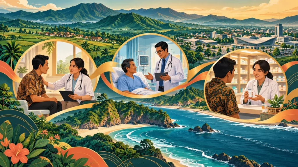 Ilustrasi perbedaan peran FKTP FKRTL dan apotek dalam alur JKN