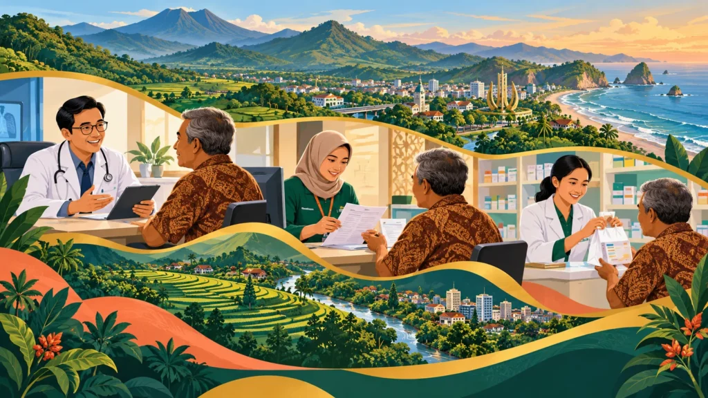 Ilustrasi alur Program Rujuk Balik dari konsultasi hingga apotek di Jember